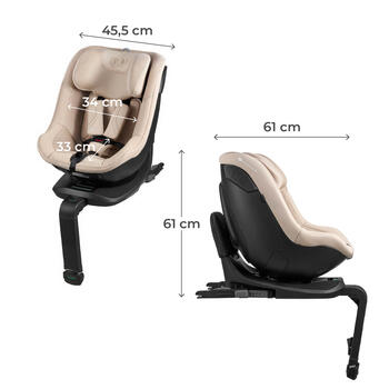 KINDERKRAFT autokrēsls I-GUARD PRO I-SIZE, 61-105 cm., Beige, KCIGUAPRBEG000N