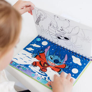 TOTUM DISNEY STITCH radošais komplekts Sticker by number pad, 700123