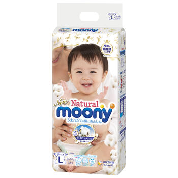 MOONY autiņbiksītes LOW IRRITATION, L, 9-14 kg., 38 gab., 11931