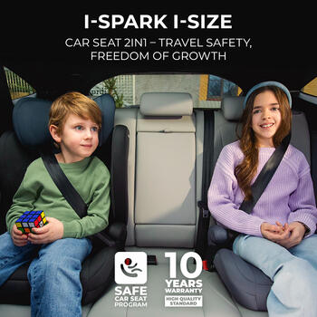 KINDERKRAFT autokrēsls I-SPARK 2 PLUS I-SIZE, 100-150 cm., Green, KCISPA02GREPL00