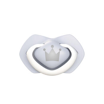 CANPOL BABIES silikona māneklītis, simetrisks ROYAL BABY, 6-18m, 2 gab, 22/651_blu