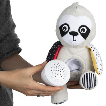 CANPOL BABIES plīša rotaļlieta sliņķis, muzikālā kastīte un projektors 3in1 BabiesBoo, 68/100