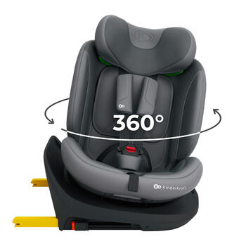 KINDERKRAFT autokrēsls I-GROW 2 PLUS, 40-150 cm., Grey, KCIGRO02GRYPL00