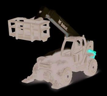 MAISTO DIE CAST 1:64 celtniecības transportlīdzeklis Bobcat, 15531