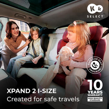 KINDERKRAFT autosēdeklis XPAND 2 PRO, i-Size 100–150 cm, pelēks, KCXPPR02GRY0000