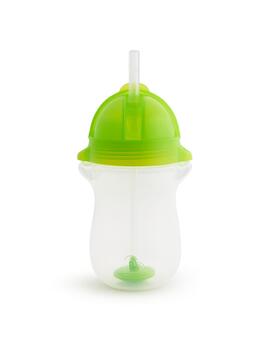 MUNCHKIN jebkura leņķa krūzīte ar salmiņu-zaļa, 12m+, 296ml,90118