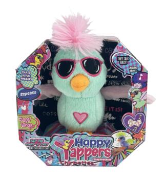 HAPPY YAPPERS interaktīvs plīša putniņš Lulu Chirp, 9393