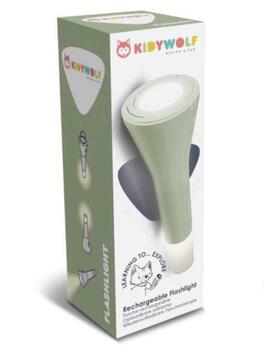 KIDYWOLF daudzfunkcionāls lukturītis, zaļš, FLASHLIGHT-GR