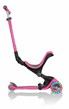 GLOBBER skrejritenis Go Up Deluxe Lights, deep pink, 646-110