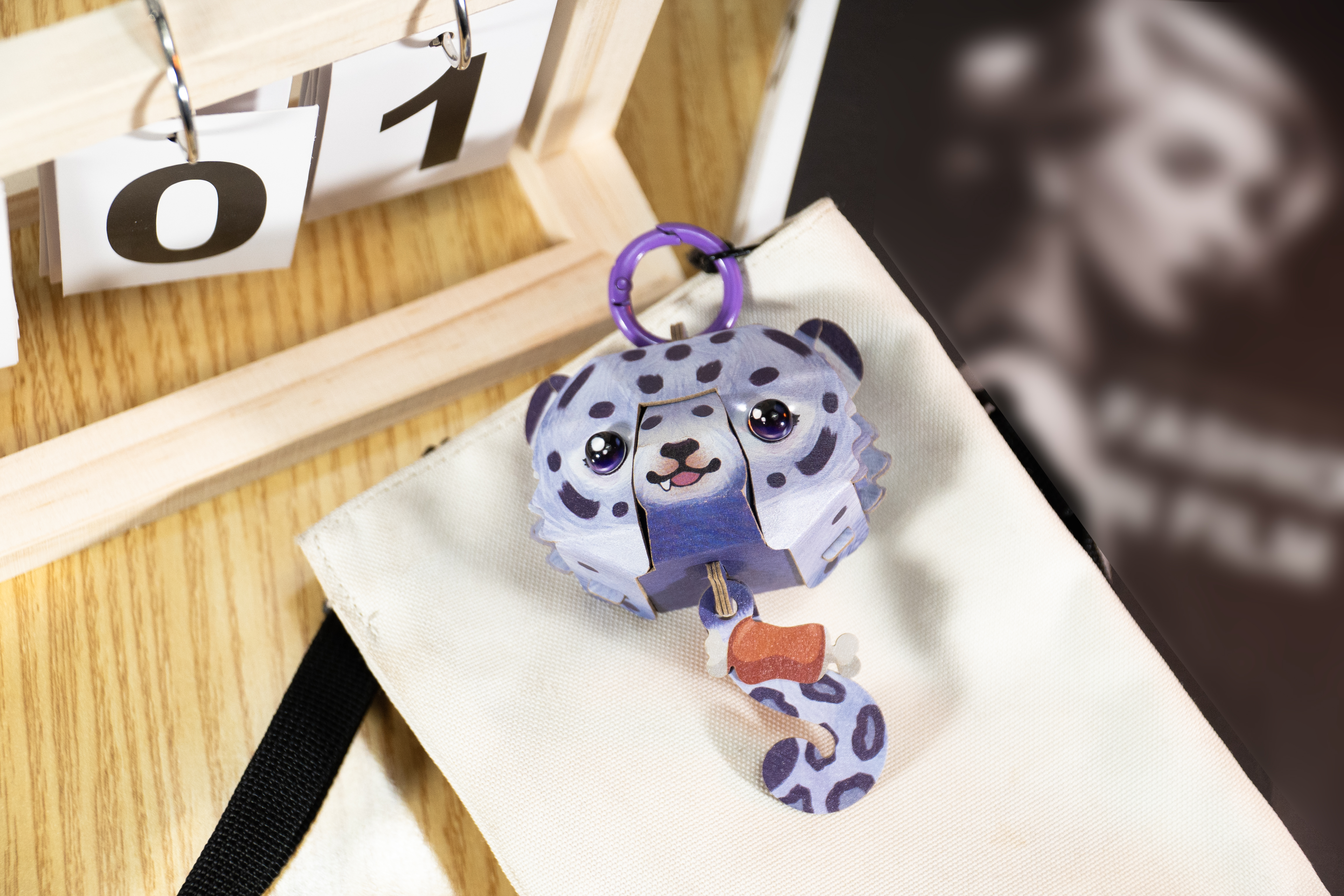 MAKEBUG 3D papīra puzle Sniega leopards, MD-D-0064