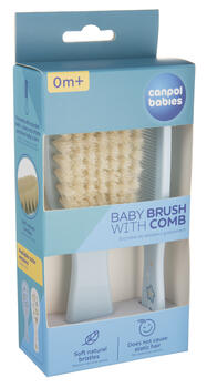 CANPOL BABIES mīksta suka ar dabīgiem sariem un ķemme GOLD, blue, 7/406_blu2