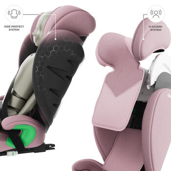 KINDERKRAFT autokrēsls JUNIOR FIX 2 PLUS, 100-150 cm., Pink, KCJUFI20PNKPL0N