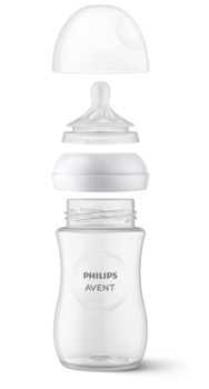 Philips Avent Natural Response barošanas pudeļu silikona knupīšu komplekts (3 gab.) (SCY960/03)