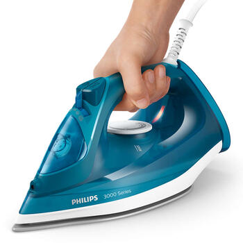 PHILIPS 3000 sērijas Tvaika gludeklis, 2600W, zilganzaļs (DST3040/70)