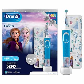 BRAUN Vitality PRO 103 el.zobu birste - bērnu, Frozen ar futlāri (D103FROZEN/F)