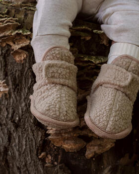 Lodger Slipper Teddy čībiņas, Beige, 12-18m (SLT 630_12-18)
