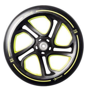 Muuwmi Aluminium Scooter PRO skrejritenis, 215 mm, lime (AU 465)