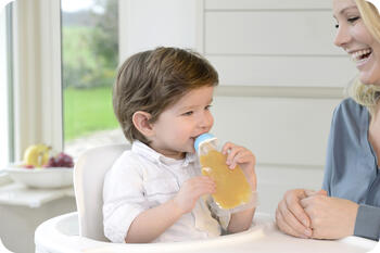 Kidsme Food Pouch adapteris mazuļa ēdināšanai no biezenīšu stāvpakām 2 gab,Sky&Lime (160490 LIS)