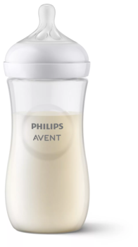 Philips Avent Natural Response barošanas pudelīte 330 ml, ātras plūsmas knupītis, 3m+ (SCY906/01)