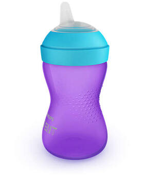 Philips Avent My Grippy mācību krūzīte ar mīkstu snīpi 300ml, 9M+, lillā (SCF802/02)