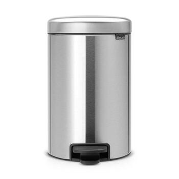 BRABANTIA atkritumu tvertne ar pedāli NewIcon, 12 l, Matt Steel (113604)