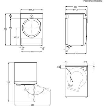 Electrolux veļas žāvētājs ar siltumsūkni, 9 kg (EW7D495UDE)