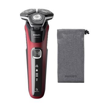 PHILIPS series 5000 Elektriskais skuveklis, Wet & Dry, sarkana (S5883/10)