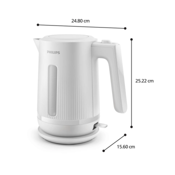 PHILIPS 3000. sērijas Basic tējkanna, 1.7L, balta (HD9411/00)