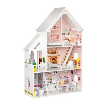 Gerardo's Toys koka leļļu māja ar LED apgaismojumu, Liselle (GT61187)