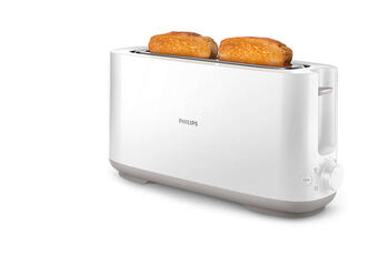 PHILIPS Daily Collection Tosteris, 830W, balts (HD2590/00)