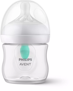 Philips Avent Natural Response pretkoliku pudelīte ar AirFree vārstu 125 ml, jaundzimušā knupītis, 0m+ (SCY670/01)