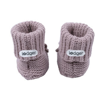 Lodger Slipper Knit čībiņas, Rose, 0-6m (SLK 107_0-6)