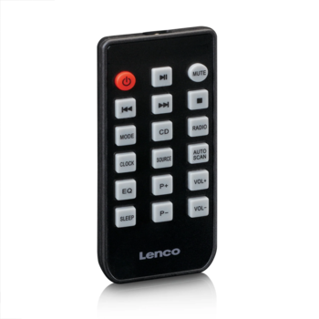 Lenco Mikro mūzikas sistēma ar Bluetooth, melna (MC-030BK)