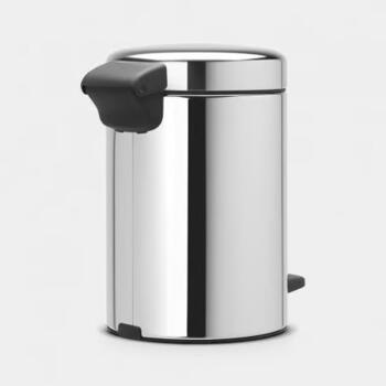 BRABANTIA atkritumu tvertne ar pedāli NewIcon, 5 l, Brilliant Steel (112621)