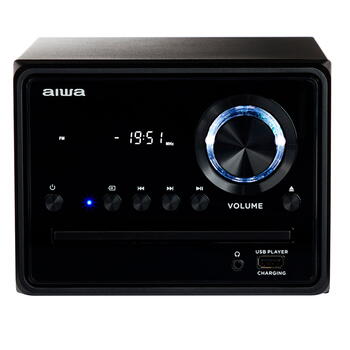 AIWA mikro mūzikas sistēma ar Bluetooth, melna (MSBTU-300MKII)