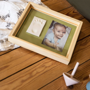 Baby Art Pure Frame wooden komplekts mazuļa pēdiņu vai rociņu nospieduma izveidošanai (3601092030)