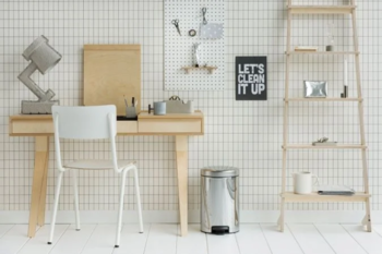BRABANTIA atkritumu tvertne ar pedāli NewIcon, 12 l, Brilliant Steel (113581)