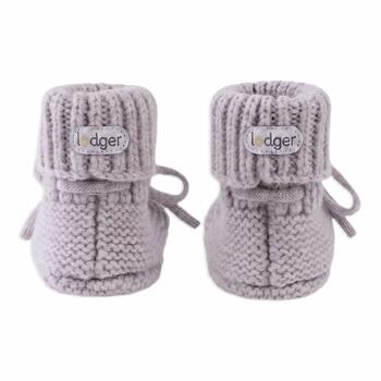 Lodger Slipper merino vilnas čībiņas, Stone, 0-6m (SLM 552_0-6)