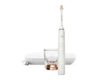 Sonicare zobu birste DiamondClean 9000 ar īpašu lietotni, rozā zelta (HX9911/23)