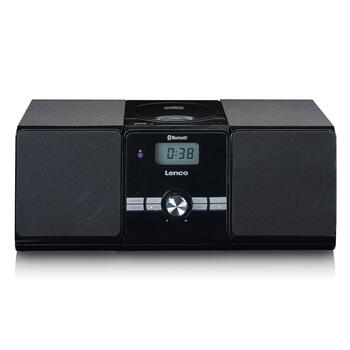 Lenco Mikro mūzikas sistēma ar Bluetooth, melna (MC-030BK)