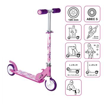 Muuwmi KiddyScooter Racing skrejritenis,  rozā (AU 507)