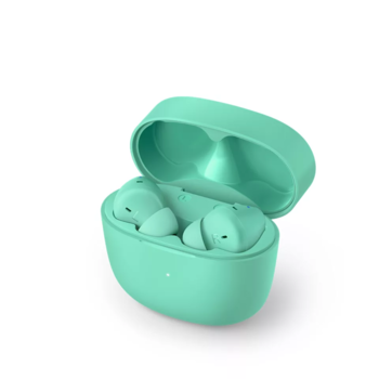 PHILIPS in-ear true bezvadu austiņas ar portatīvo uzlādes ietvaru, zaļas (TAT2206GR/00)