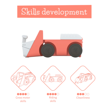 Chillafish Blockie četrritenis, flamingo rozā, no 1 līdz 3 gadiem (CPBL01FLA)