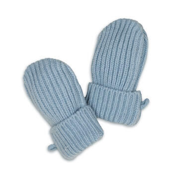 Lodger Mittens Merino vilnas bērnu cimdiņi, Blue Fogg, 0-12m (MTM 110_0-12)
