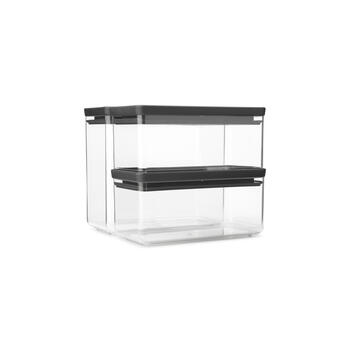 BRABANTIA uzglabāšanas kārbu komplekts Tasty+, 3 gab.,  Dark Grey (230783)