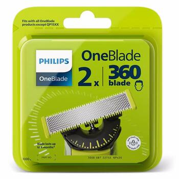 PHILIPS OneBlade skuvekļa nomaināms asmens, 2 gab (QP420/50)