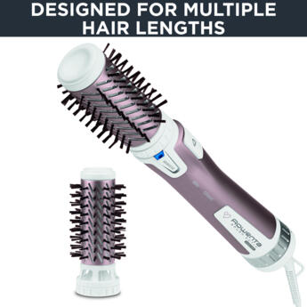 ROWENTA matu veidotājs Brush Activ Premium Care, 1000W, balts/rozā zelta (CF9540F0)