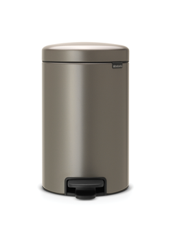 BRABANTIA atkritumu tvertne ar pedāli NewIcon, 12 l, Platinum (113628)