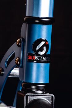 Six Degrees Scooter skrejritenis 205 mm, zils (AU 509)