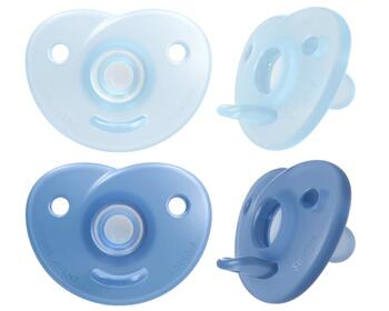 Philips Avent Soothie silikona māneklītis ar silikona vairogu, 0-6M, 2 gab. (SCF099/26)